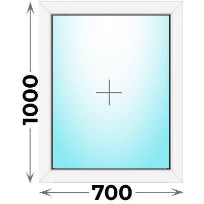 Пластиковое окно Veka WHS 700x1000 глухое