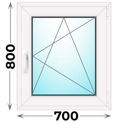 Пластиковое окно MELKE 700x800 одностворчатое
