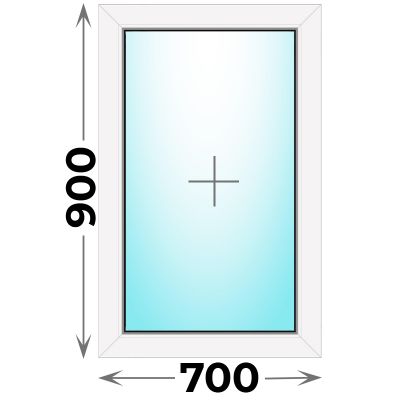 Пластиковое окно MELKE 700x900 глухое