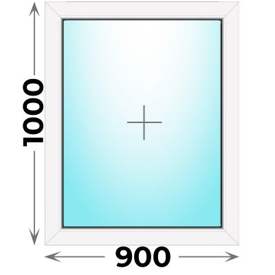 Пластиковое окно Veka WHS 900x1000 глухое
