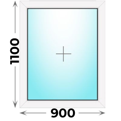 Пластиковое окно Veka WHS 900x1100 глухое