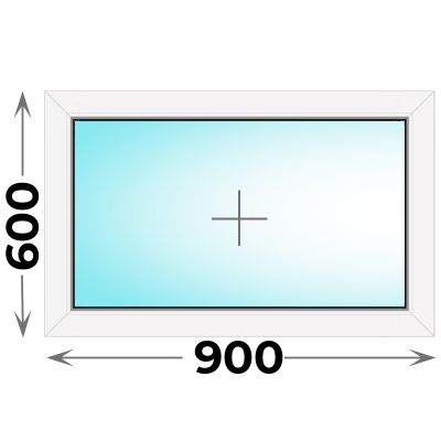 Пластиковое окно Veka WHS 900x600 глухое