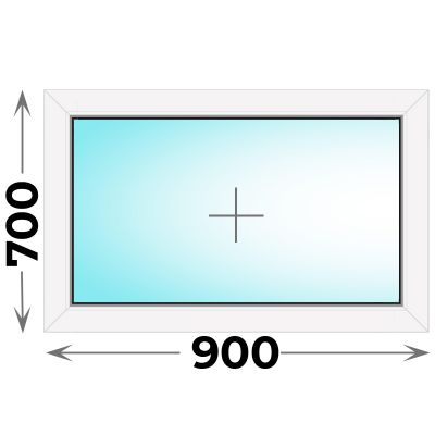 Пластиковое окно Veka WHS 900x700 глухое